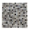 Albedo Pierre Mosaïque en Marbre Vieilli - Mix 3 couleurs - 1,5x1,5x1CM- Mosaïque Pour Wc