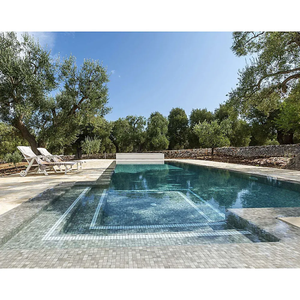 Aelle Carrelage Mosaïque Pour Douche<Mosaïque en pâte de verre aspect marbre gris mate 2,5x2,5 cm ZEN SARSEN