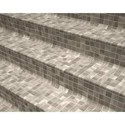 Aelle Carrelage Mosaïque Pour Douche<Mosaïque en pâte de verre aspect marbre gris mate 2,5x2,5 cm ZEN SARSEN