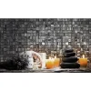 Aelle Carrelage Mosaïque Pour Douche<Mosaïque en pâte de verre aspect marbre gris/noir mate 2,5x2,5 cm ZEN FIOR DI BOSCO