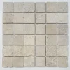 Albedo Pierre Mosaïque Pour Pièce À Vivre|Mosaïque<Mosaïque en Travertin Blanc Ivoire Vieilli 4,8x4,8x0,8 CM