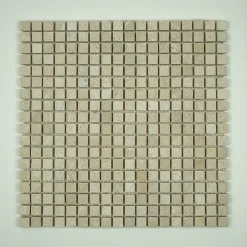 Albedo Pierre Mosaïque Pour Douche|Mosaïque Pour Pièce À Vivre<Mosaïque en Travertin Blanc Ivoire Vieilli - 1,5X1,5X1 CM
