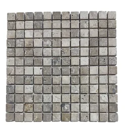 Albedo Pierre Mosaïque Pour Douche<Mosaïque en Travertin Philadelphia Vieilli 2,3X2,3X1CM