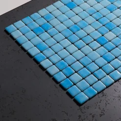 Ilcom Mosaïque|Mosaïque Pour Pièce À Vivre<Mosaïque en verre pressé antidérapant R12 sur maille pour piscine 32.5cm x 51.5cm - Caribbean Pool (0,167m²)