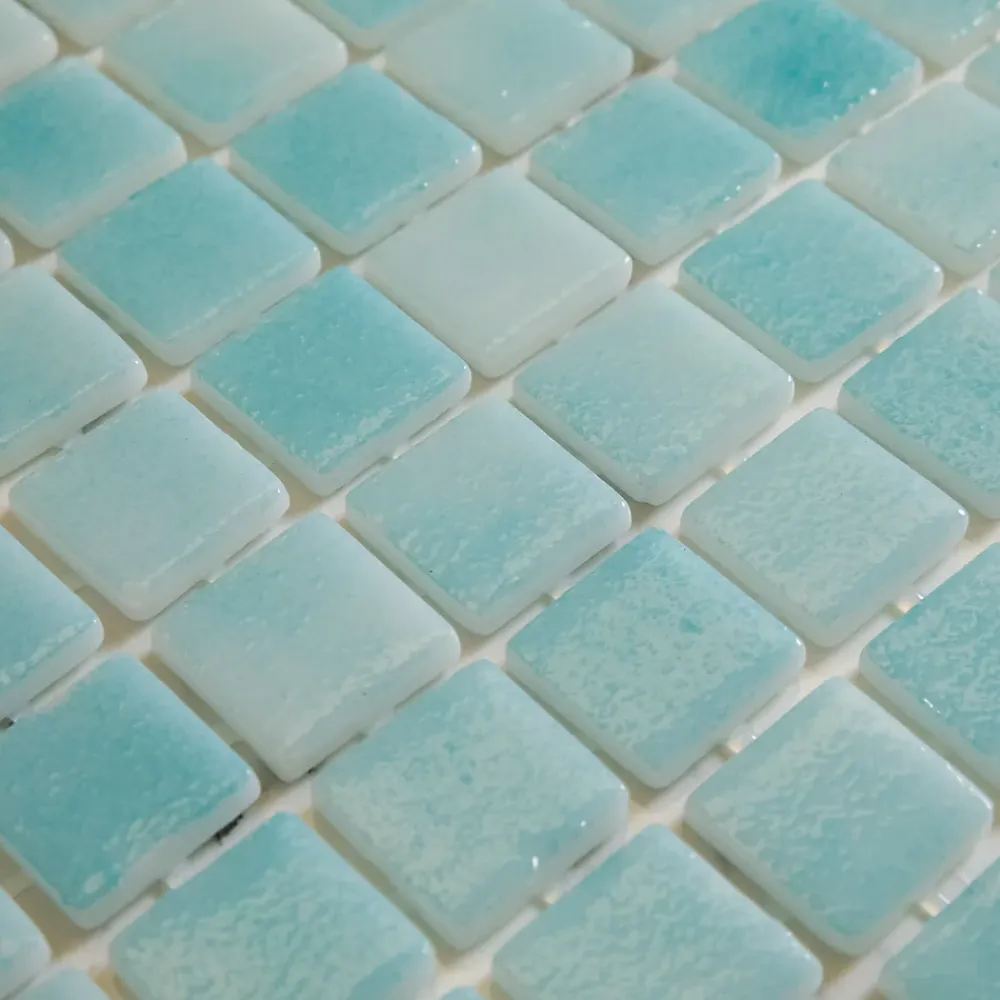 Ilcom Mosaïque en verre pressé pour piscines, bains et saunas 32.5 cm x 51.5 cm - Lagoon- Mosaïque Pour Pièce À Vivre|Mosaïque Pour Wc