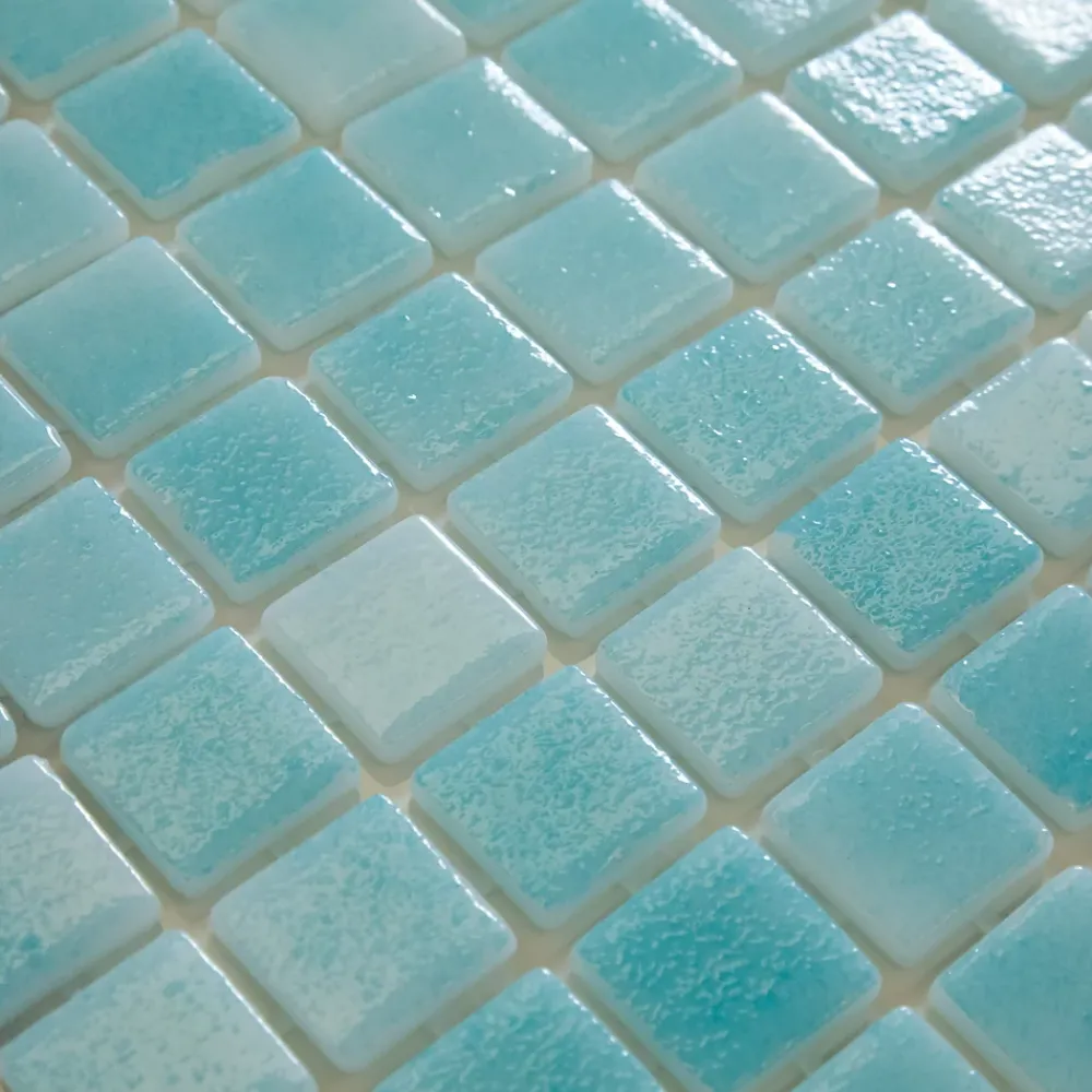 Ilcom Mosaïque en verre pressé pour piscines, bains et saunas 32.5 cm x 51.5 cm - Lagoon- Mosaïque Pour Pièce À Vivre|Mosaïque Pour Wc