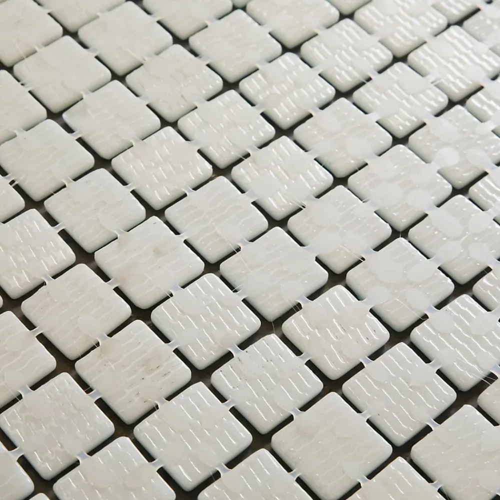 Ilcom Mosaïque en verre pressé pour piscines, bains et saunas 32.5 cm x 51.5 cm - Lagoon- Mosaïque Pour Pièce À Vivre|Mosaïque Pour Wc