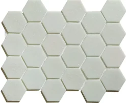 Ilcom Mosaïque en verre pressé sur filet pour salle de bain et cuisine 43.5cm x 32cm - White Garden- Mosaïque Pour Salle De Bains