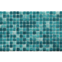 Ilcom Mosaïque en verre pressé sur maille pour piscine 32.5cm x 51.5cm - Bahamas Pool (0,167m²)- Mosaïque|Mosaïque Pour Salle De Bains