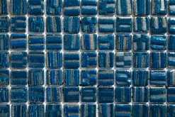 Ilcom Mosaïque en verre pressé sur maille pour piscine 32.5cm x 51.5cm - Veneto Ocean Blue (0,167m²)- Mosaïque Pour Pièce À Vivre