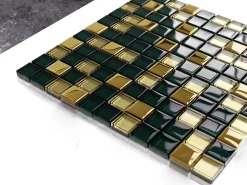 Ilcom Mosaïque Pour Wc|Mosaïque<Mosaïque en verre sur filet pour salle de bain ou cuisine 30 cm x 30 cm - Saint Patrick
