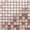 Ilcom Mosaïque en verre sur filet pour salle de bain ou cuisine 30 cm x 30 cm - Flamingo- Mosaïque|Mosaïque Pour Douche