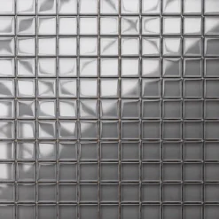 Ilcom Mosaïque<Mosaïque en verre sur filet pour salle de bain ou cuisine 30 cm x 30 cm - Dorian Grey