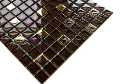 Ilcom Mosaïque Pour Douche<Mosaïque en verre sur filet pour salle de bain ou cuisine 30 cm x 30 cm - Nemesis