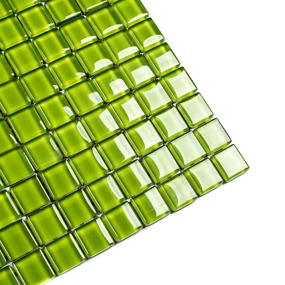 Ilcom Mosaïque<Mosaïque en verre sur filet pour salle de bain ou cuisine 30 cm x 30 cm - Mojito