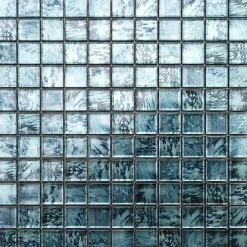 Ilcom Mosaïque Pour Salle De Bains<Mosaïque en verre sur filet pour salle de bain ou cuisine 30 cm x 30 cm - Green eyes