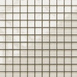 Ilcom Mosaïque<Mosaïque en verre sur filet pour salle de bain ou cuisine 30 cm x 30 cm - Condensed milk
