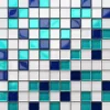 Ilcom Mosaïque Pour Salle De Bains<Mosaïque en verre sur filet pour salle de bain ou cuisine 30 cm x 30 cm - Rio De Janeiro