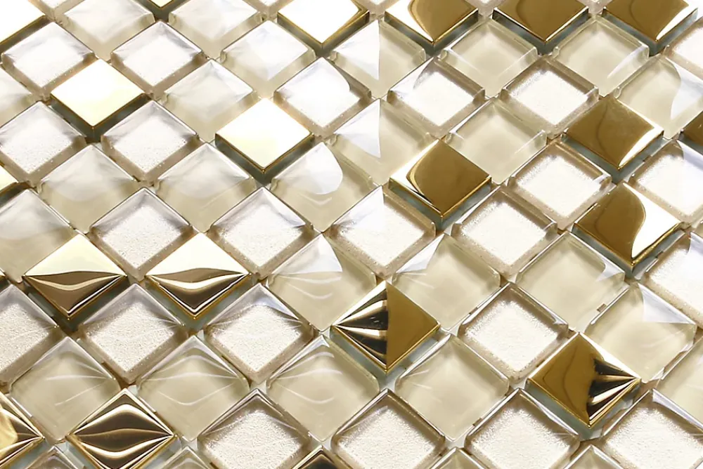 Ilcom Mosaïque Pour Salle De Bains<Mosaïque en verre sur filet pour salle de bain ou cuisine 30 cm x 30 cm - Calachari