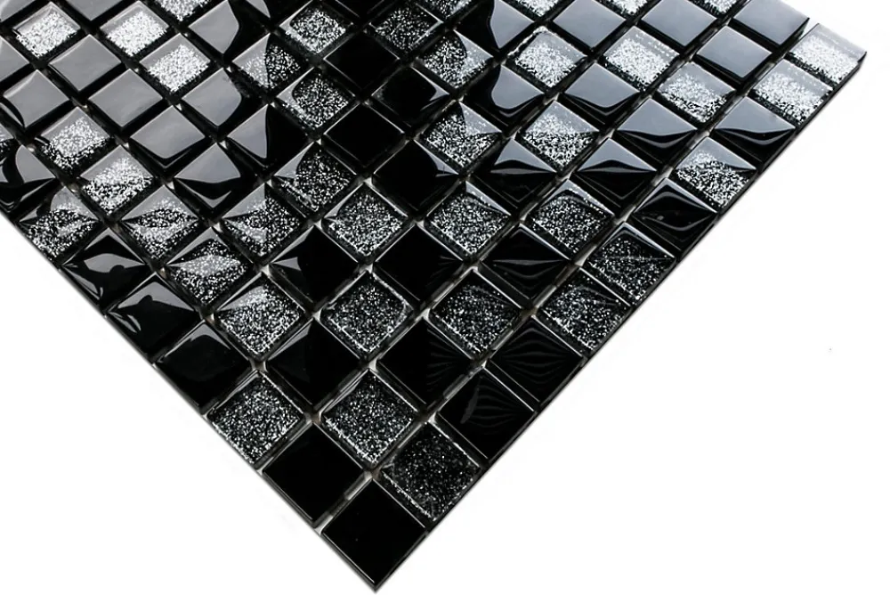 Ilcom Mosaïque Pour Wc<Mosaïque en verre sur filet pour salle de bain ou cuisine 30 cm x 30 cm - Obsession