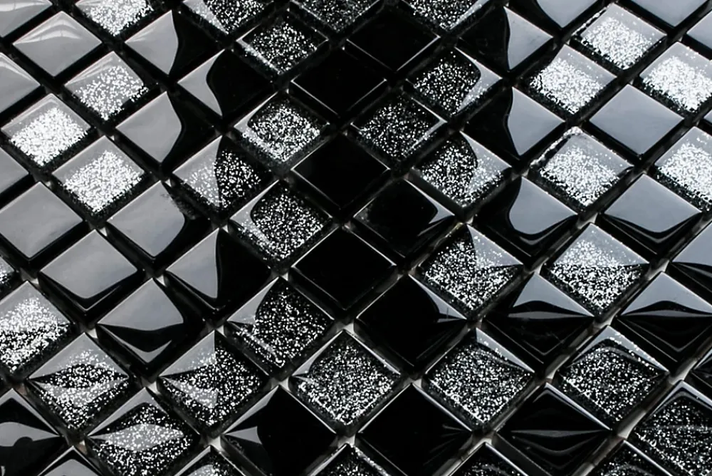 Ilcom Mosaïque Pour Wc<Mosaïque en verre sur filet pour salle de bain ou cuisine 30 cm x 30 cm - Obsession