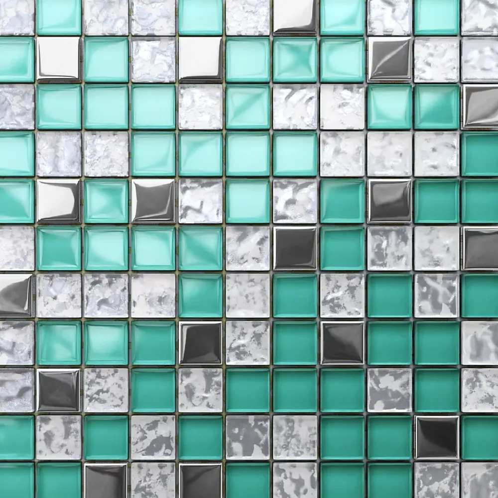 Ilcom Mosaïque Pour Pièce À Vivre<Mosaïque en verre sur filet pour salle de bain ou cuisine 30 cm x 30 cm - Allende