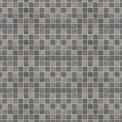 GoodHome Mosaïque Pour Douche|Mosaïque Pour Salle De Bains<Mosaïque gris clair 30x30cm Blue stone carré