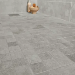 GoodHome Mosaïque Pour Douche|Mosaïque<Mosaïque gris clair 30x30cm Kontainer