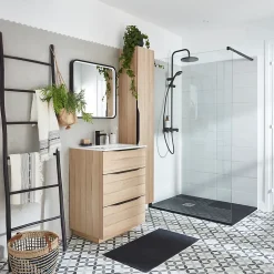 GoodHome Mosaïque Pour Pièce À Vivre|Mosaïque Pour Salle De Bains<Mosaïque gris clair 30x30cm Plain