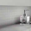 GoodHome Mosaïque Pour Douche|Mosaïque Pour Wc<Mosaïque gris clair 30x30cm Plain carré