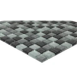 GoodHome Mosaïque gris 30x30cm Faros- Mosaïque|Mosaïque Pour Douche