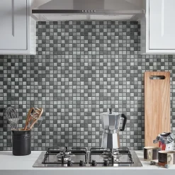 GoodHome Mosaïque gris 30x30cm Faros- Mosaïque|Mosaïque Pour Douche