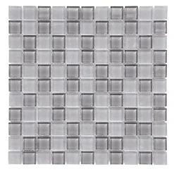 GoodHome Mosaïque|Mosaïque Pour Wc<Mosaïque gris 30x30cm Glina