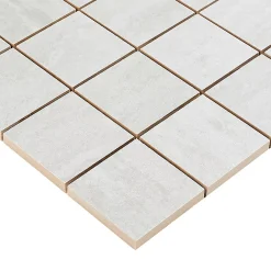 GoodHome Mosaïque gris 30x30cm Soft travertin- Mosaïque Pour Douche|Mosaïque Pour Salle De Bains