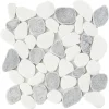 GoodHome Mosaïque ivoire 31,5x31,5cm Malaca- Mosaïque Pour Salle De Bains|Mosaïque Pour Pièce À Vivre