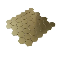 GoodHome Mosaïque Pour Douche|Mosaïque Pour Wc<Mosaïque laiton doré 30x30cm Albena