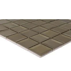 GoodHome Mosaïque laiton doré 30x30cm Manza- Mosaïque Pour Douche|Mosaïque Pour Wc
