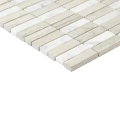 GoodHome Mosaïque Manat beige 30 x 30 cm- Mosaïque Pour Douche|Mosaïque Pour Wc