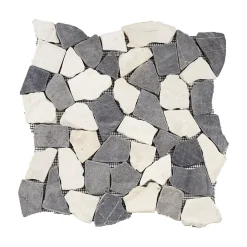 Mat Inter Mosaïque Pour Salle De Bains|Mosaïque Pour Wc<Mosaïque marbre Mosa gris L. 30 x l. 30 cm