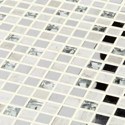 Colours Mosaïque Pour Salle De Bains|Mosaïque<Mosaïque Mecine gris 30 x 30 cm