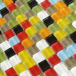 GoodHome Mosaïque multicolore 30x30cm- Mosaïque Pour Douche|Mosaïque Pour Wc