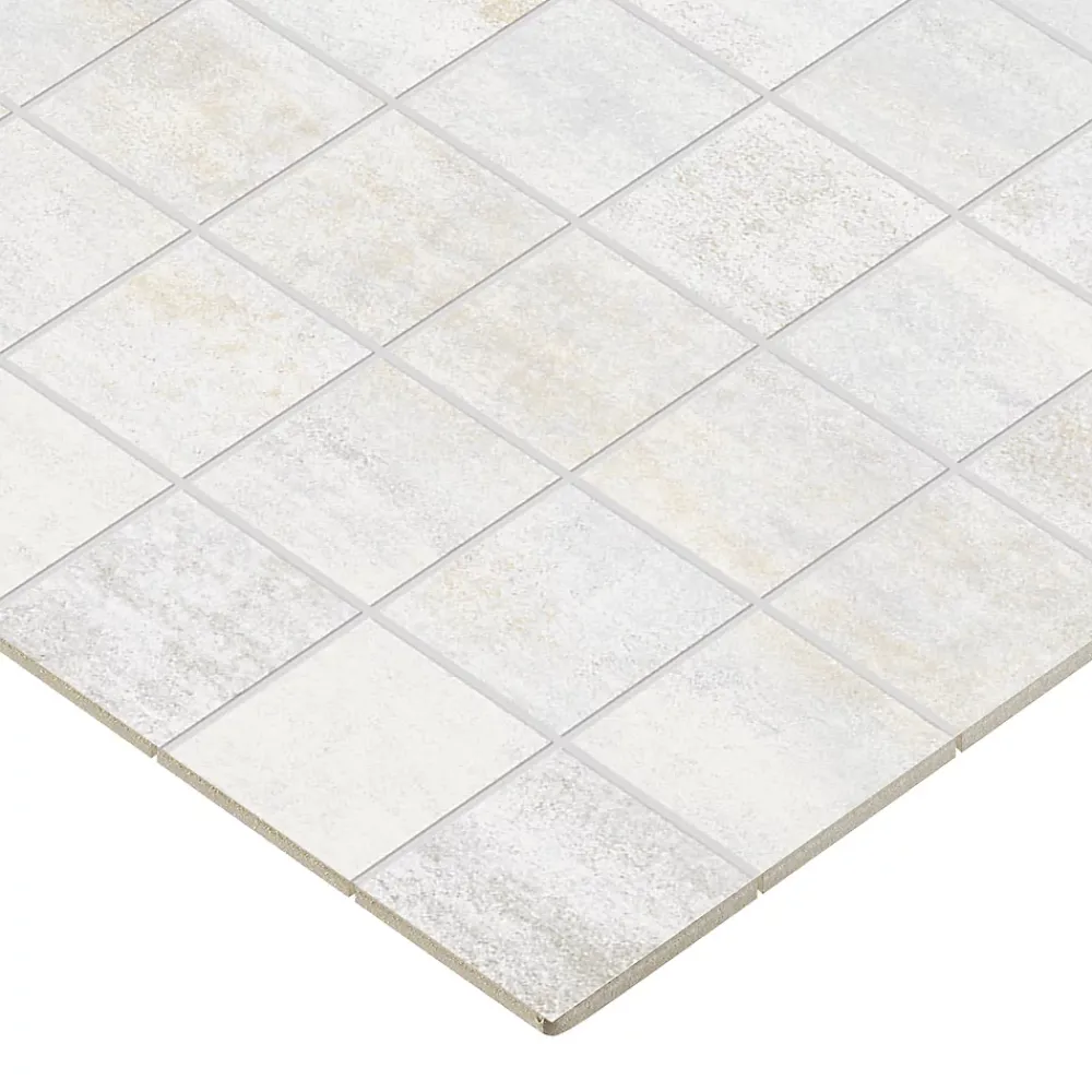 Mosaïque Pour Douche|Mosaïque Pour Wc<Mosaïque murale en grès cérame émaillé blanc mat L.30 x L.30 cm x ép.7,4 mm, Upper