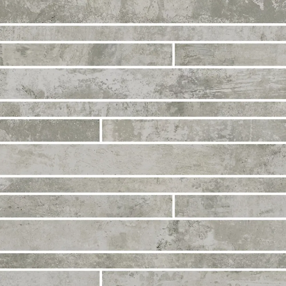 Mosaïque murale en grès cérame émaillé effet béton gris mat L.60 x l.30 cm x ép.8 mm, Malt- Mosaïque|Mosaïque Pour Wc