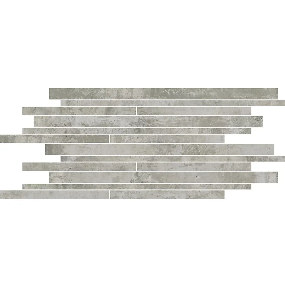Mosaïque murale en grès cérame émaillé effet béton gris mat L.60 x l.30 cm x ép.8 mm, Malt- Mosaïque|Mosaïque Pour Wc
