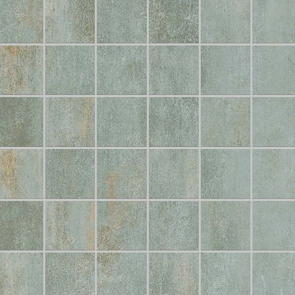 Mosaïque Pour Douche|Mosaïque Pour Wc<Mosaïque murale en grès cérame émaillé effet béton vert mat L.30 x l.30 cm x ép.7,4 mm, Upper