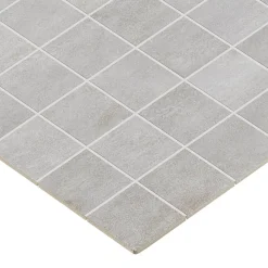 Mosaïque murale en grès cérame émaillé effet béton gris mat L.30 x l.30 cm x ép.7,4 mm, Upper- Mosaïque Pour Wc|Mosaïque Pour Pièce À Vivre