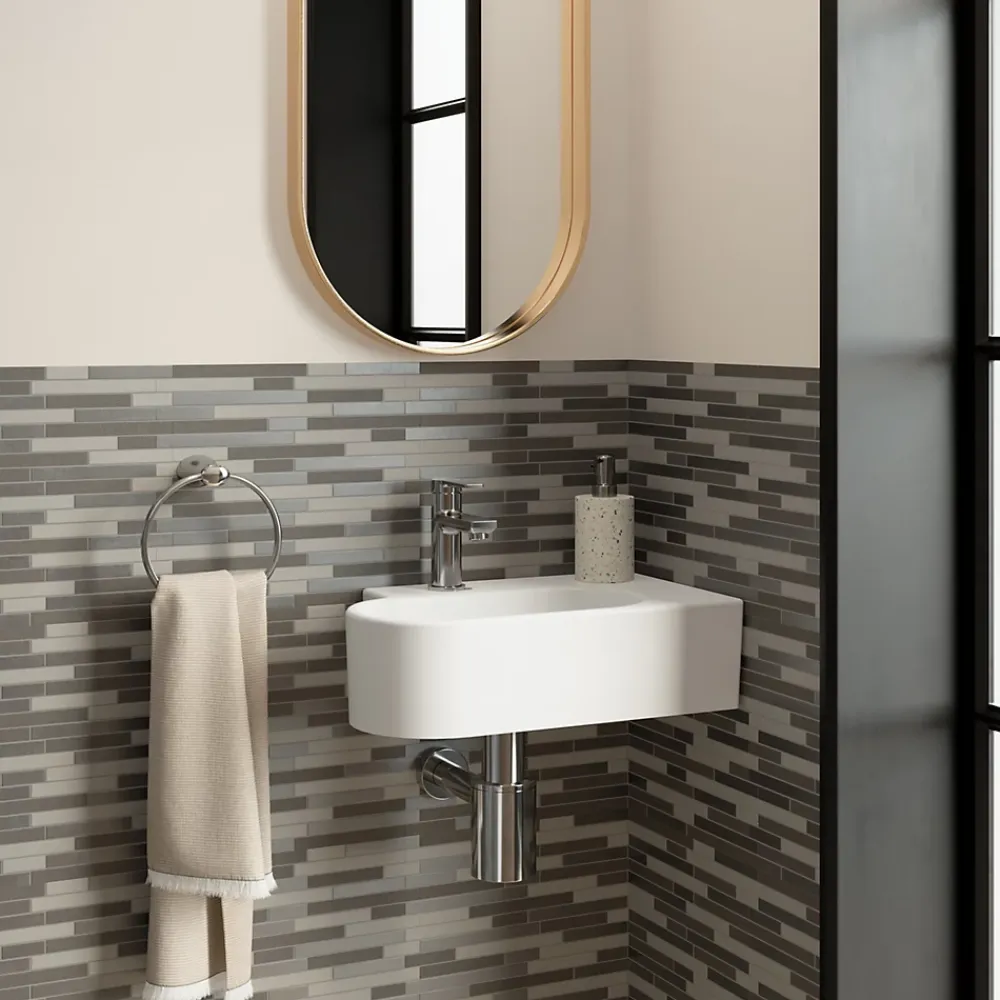 Colours Mosaïque Naplo gris 30 x 30 cm- Mosaïque Pour Wc|Mosaïque Pour Pièce À Vivre