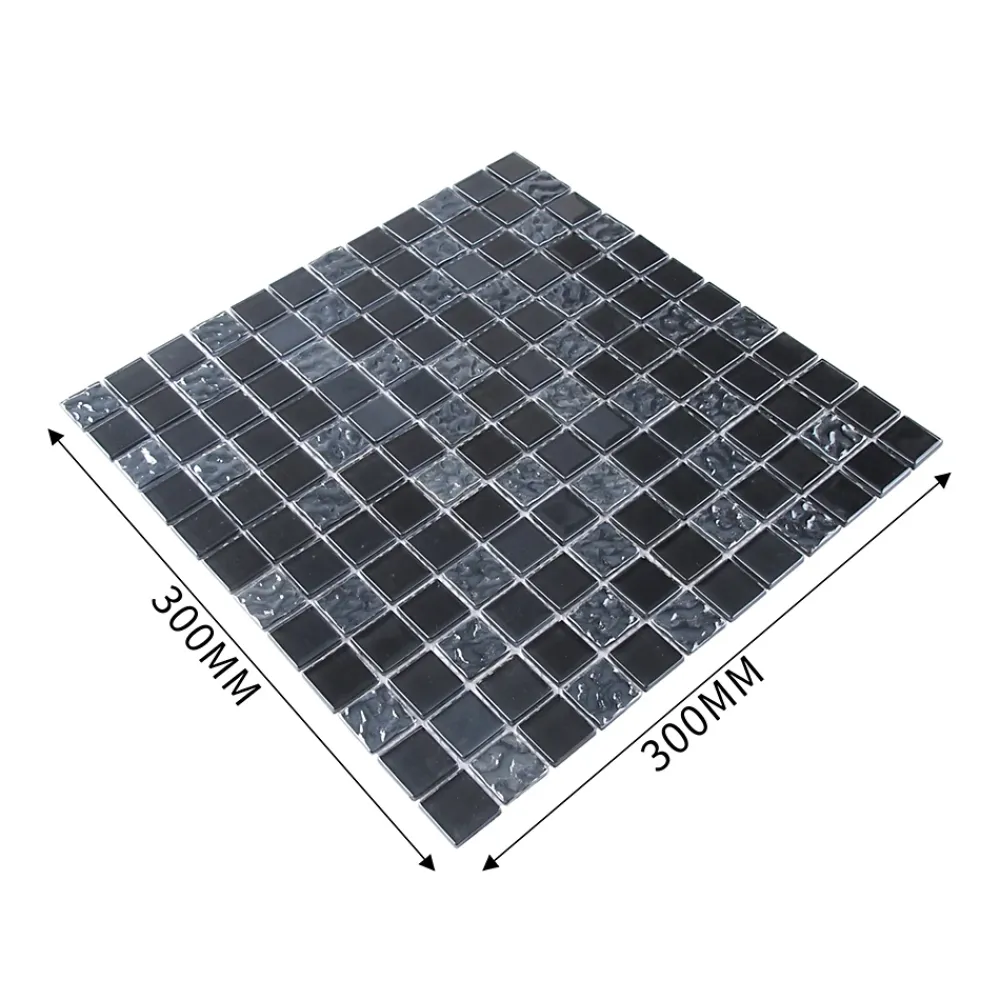 Colours Mosaïque|Mosaïque Pour Wc<Mosaïque noir 30 x 30 cm Flourencia