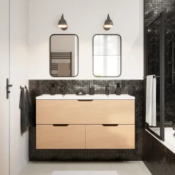 Colours Mosaïque|Mosaïque Pour Wc<Mosaïque noir 30 x 30 cm Flourencia