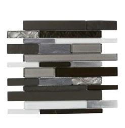Colours Mosaïque noir 30 x 30 cm Palermio- Mosaïque Pour Wc|Mosaïque Pour Pièce À Vivre